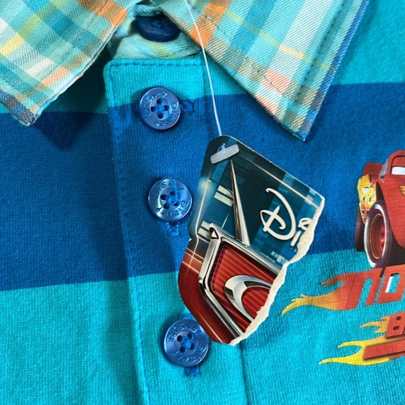 NWT 18M Disney/Pixar Lightning McQueen Cars polo shirt - Picture 3 of 5